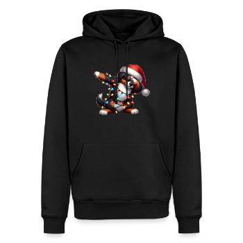 Pois Bernois Bouvier Chien Lunettes De Soleil Mignon - Sweat à capuche Premium bio Homme - noir - Devant - Nico (187cm)