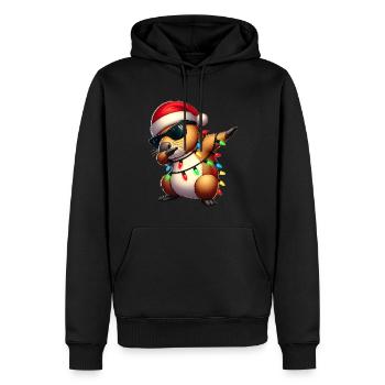 Dabbing Capybara Capibara Lunettes de soleil mignon - Sweat à capuche Premium bio Homme - noir - Devant - Nico (187cm)