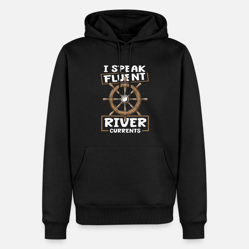 Binnenschiffer - Männer Premium Bio Hoodie - Schwarz