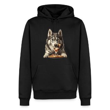 Alaskan Malasmute - Männer Premium Bio Hoodie - Schwarz - Vorne - Nico (187cm)