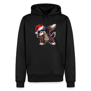 Tupfende Havaneser Hund Sonnenbrille Niedlich Weih - Männer Premium Bio Hoodie - Schwarz - Vorne - Nico (187cm)