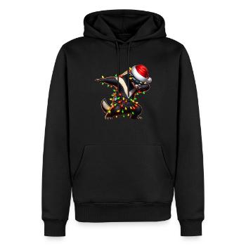 Dabbing Honig Dachs Ratel Sonnenbrille Niedlich - Männer Premium Bio Hoodie - Schwarz - Vorne - Nico (187cm)