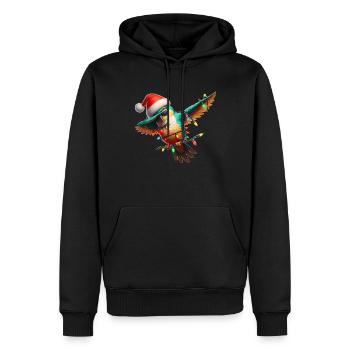 Dabbing Hummingbird Sonnenbrille Niedlich Weihnach - Männer Premium Bio Hoodie - Schwarz - Vorne - Nico (187cm)
