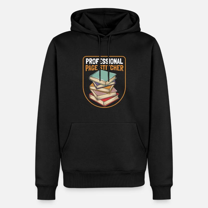 Buchbinder - Männer Premium Bio Hoodie - Schwarz