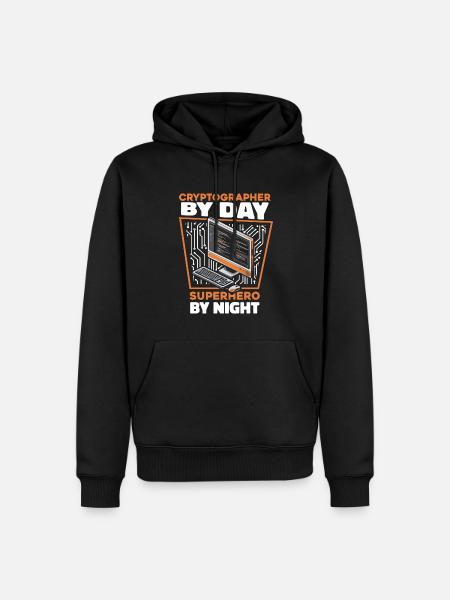 Cryptographer - Men’s Premium Organic Hoodie - black
