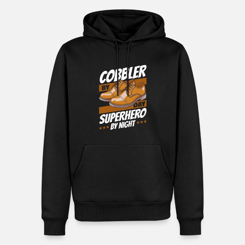Cordonnier - Sweat à capuche Premium bio Homme - noir