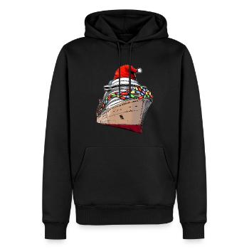Croisière Croisière Vacances Première Croisière - Sweat à capuche Premium bio Homme - noir - Devant - Nico (187cm)