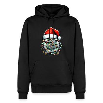 Disc Golf Disc Golfing Disc Golfer Weihnachtsmütze - Männer Premium Bio Hoodie - Schwarz - Vorne - Nico (187cm)