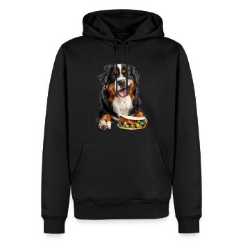 Bernese Mountain Dog - Männer Premium Bio Hoodie - Schwarz - Vorne - Nico (187cm)