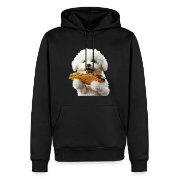 Bichon Frise - Männer Premium Bio Hoodie - Schwarz - Vorne - Nico (187cm)