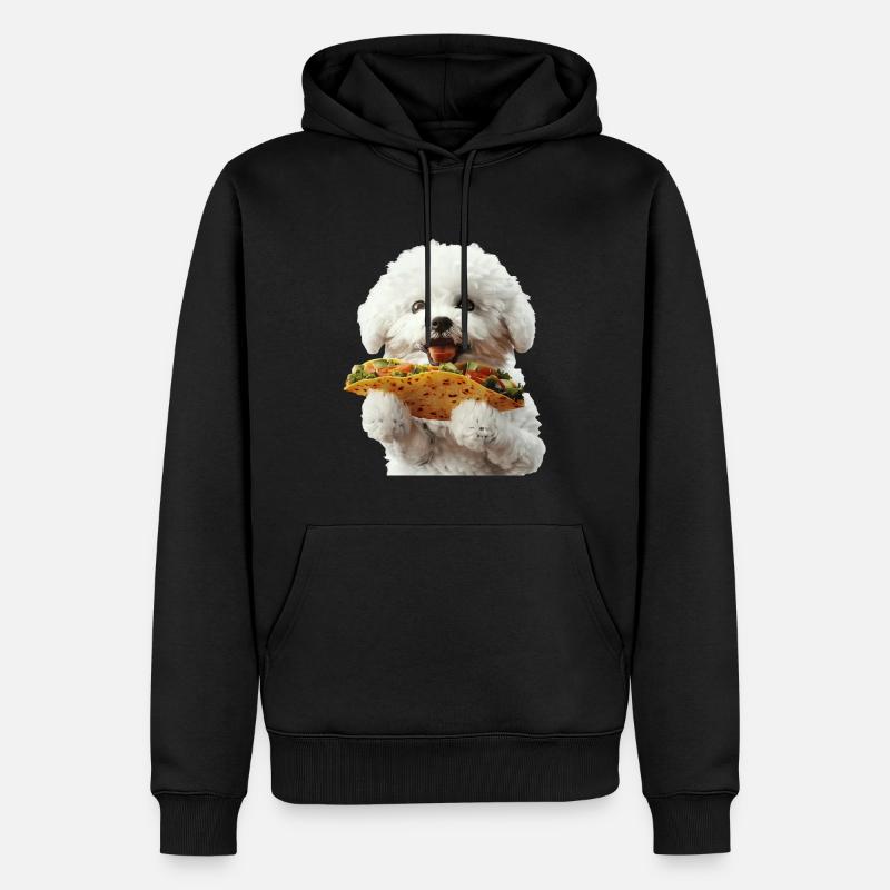 Bichon frisé - Sweat à capuche Premium bio Homme - noir