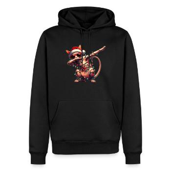 Tupfende Sphynx Katze Sonnenbrille Niedlich Weihna - Männer Premium Bio Hoodie - Schwarz - Vorne - Nico (187cm)