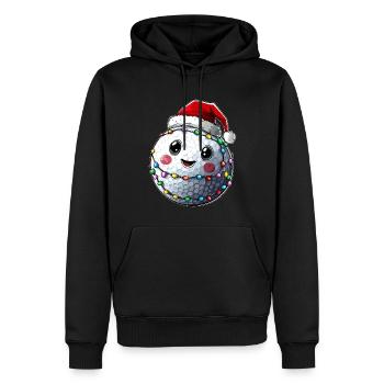 Mignon Golf Balle Golfer Golf Père Noël - Sweat à capuche Premium bio Homme - noir - Devant - Nico (187cm)