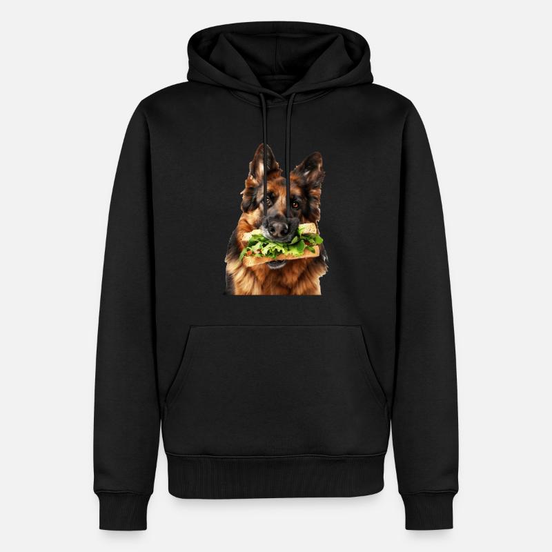 Deutscher Schäferhund - Männer Premium Bio Hoodie - Schwarz