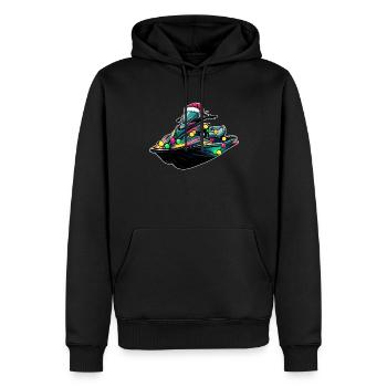 Jet Ski Jet Skiing Weihnachtsmütze Xmas - Männer Premium Bio Hoodie - Schwarz - Vorne - Nico (187cm)