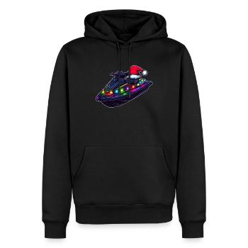 Jet Ski Jet Skiing Weihnachtsmütze Xmas - Männer Premium Bio Hoodie - Schwarz - Vorne - Nico (187cm)