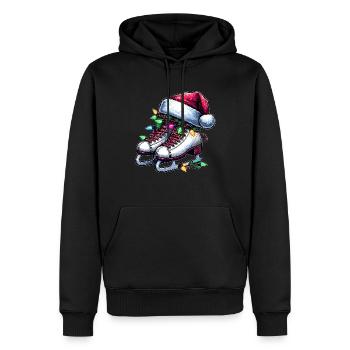 skating skater artist - Men’s Premium Organic Hoodie - black - Front - Nico (187cm)