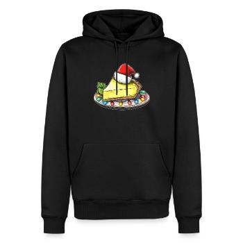 Key Lime Pie Santa Hat Xmas - Men’s Premium Organic Hoodie - black - Front - Nico (187cm)