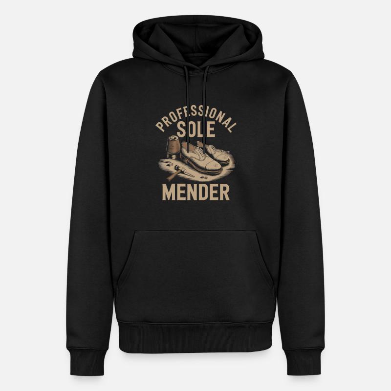 Cordonnier - Sweat à capuche Premium bio Homme - noir