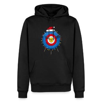 Bogenschießen Ziel Bogenschütze Bogen und Pfeil We - Männer Premium Bio Hoodie - Schwarz - Vorne - Nico (187cm)