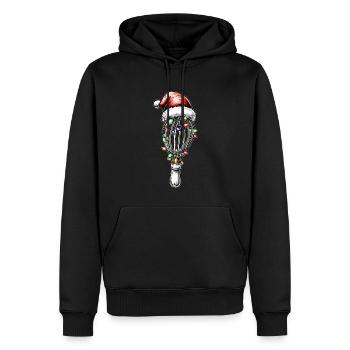 Whisk Christmas Hat Baking Baker Christmas - Men’s Premium Organic Hoodie - black - Front - Nico (187cm)