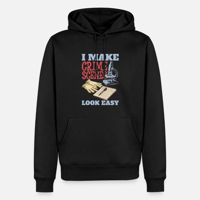 Forensischer Techniker - Männer Premium Bio Hoodie - Schwarz