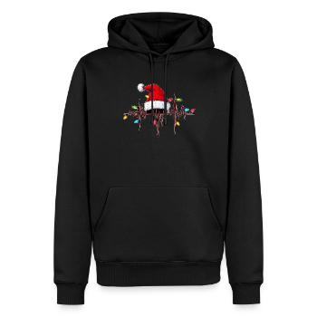 Infirmière en cardiologie, cardiologie, SNC - Sweat à capuche Premium bio Homme - noir - Devant - Nico (187cm)