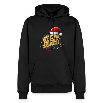 Käse Gouda Feta Cheddar Weihnachtsmütze Xmas - Männer Premium Bio Hoodie - Schwarz - Vorne - Nico (187cm)