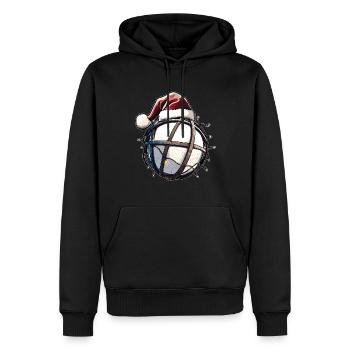 Horseball Weihnachtsmütze Xmas - Männer Premium Bio Hoodie - Schwarz - Vorne - Nico (187cm)