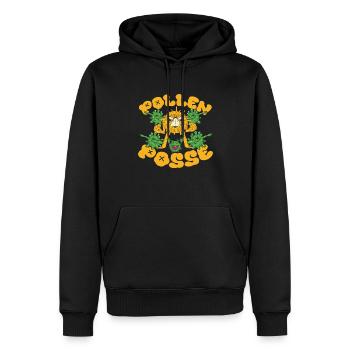 Équipe d’allergologues - Sweat à capuche Premium bio Homme - noir - Devant - Nico (187cm)