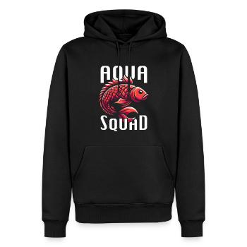 Fischzüchter Kader - Männer Premium Bio Hoodie - Schwarz - Vorne - Nico (187cm)