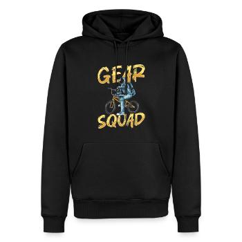 Fahrradmechaniker Kader - Männer Premium Bio Hoodie - Schwarz - Vorne - Nico (187cm)