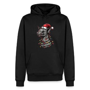 El Chupacabra Krypto Kryptozoologie Weihnachtsmütz - Männer Premium Bio Hoodie - Schwarz - Vorne - Nico (187cm)