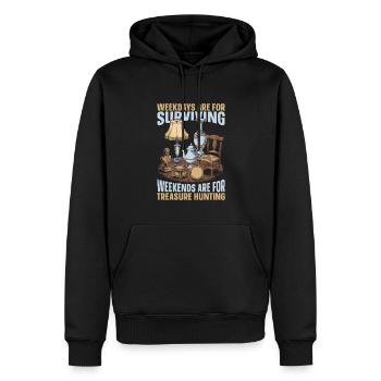 Antiques Antique dealers - Men’s Premium Organic Hoodie - black - Front - Nico (187cm)