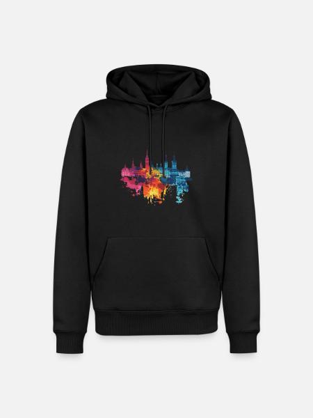 Lublin - Men’s Premium Organic Hoodie - black