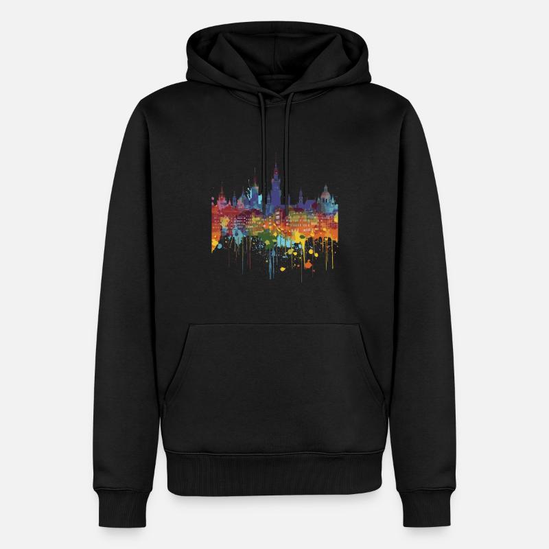 Stargard - Sweat à capuche Premium bio Homme - noir