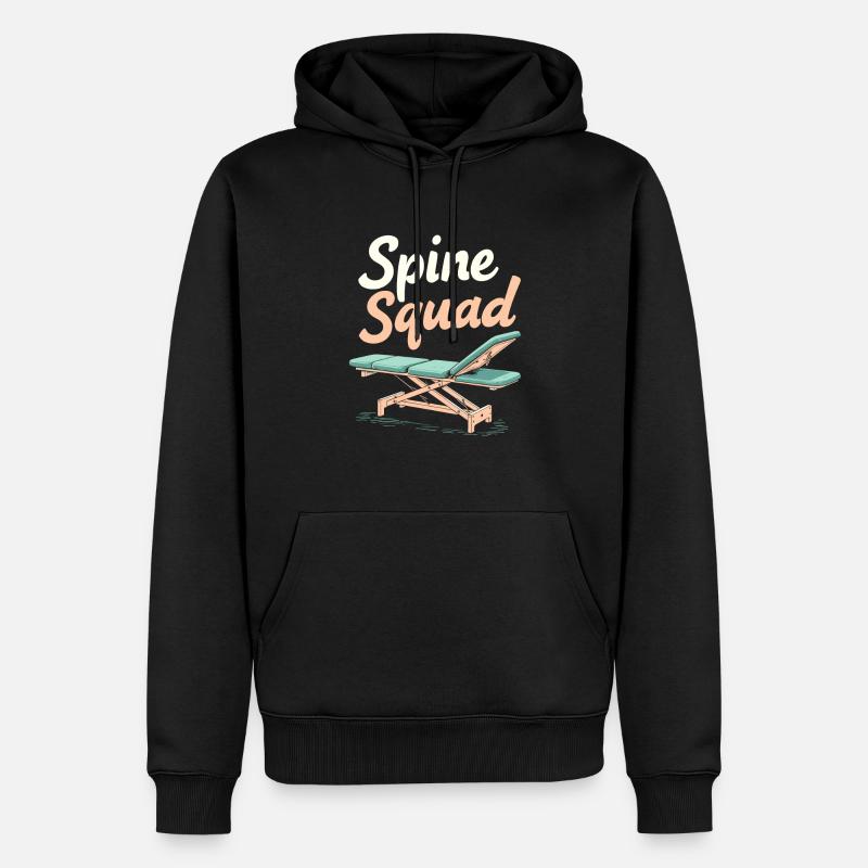 Équipe de chiropraticiens - Sweat à capuche Premium bio Homme - noir