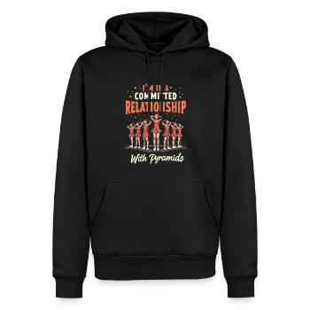 Cheerleader Cheerleading - Men’s Premium Organic Hoodie - black - Front - Nico (187cm)
