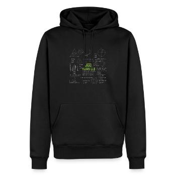21st Birthday Square Root of 441 21 Years Old - Men’s Premium Organic Hoodie - black - Front - Nico (187cm)