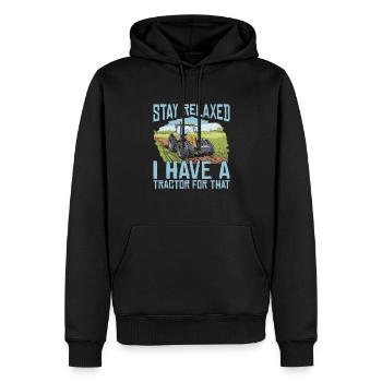 Pflanzenbauer - Männer Premium Bio Hoodie - Schwarz - Vorne - Nico (187cm)