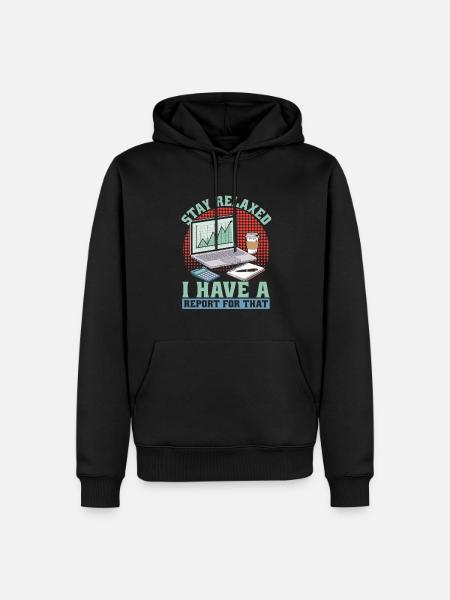 Wirtschaftsprüfer - Herre Premium økologisk hoodie - sort