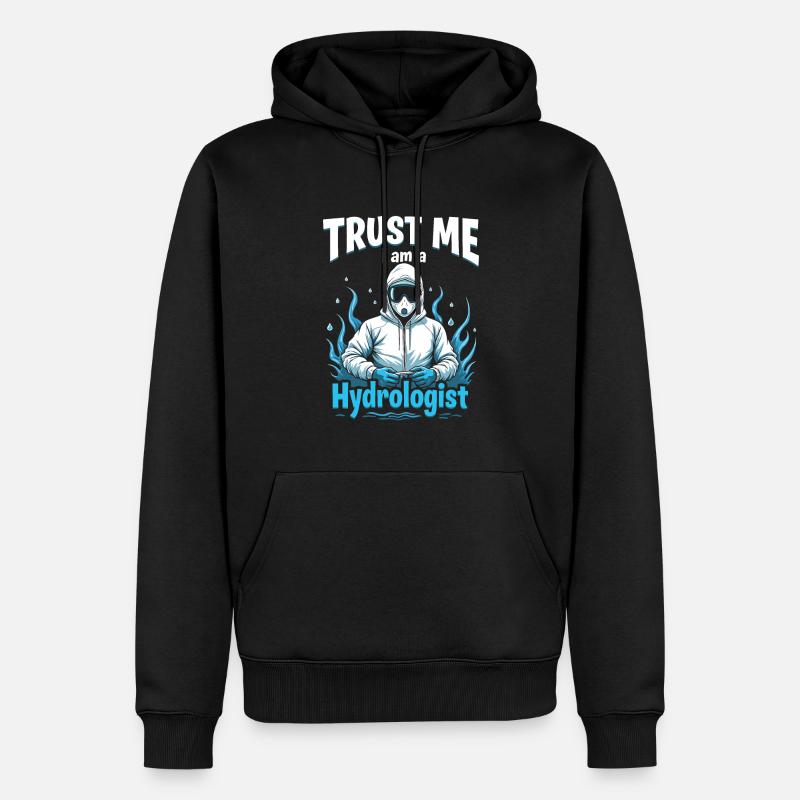 Hydrologue - Sweat à capuche Premium bio Homme - noir