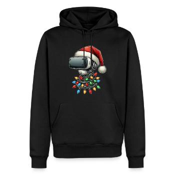 Virtuelle Realität VR Player Videospiele - Männer Premium Bio Hoodie - Schwarz - Vorne - Nico (187cm)
