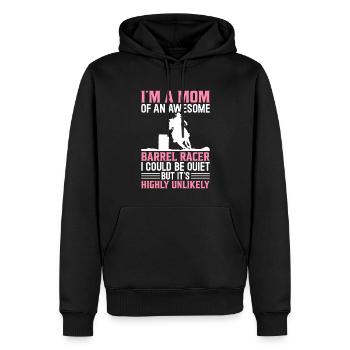 Mutter eines fantastischen Fassrennfahrers Fassren - Männer Premium Bio Hoodie - Schwarz - Vorne - Nico (187cm)