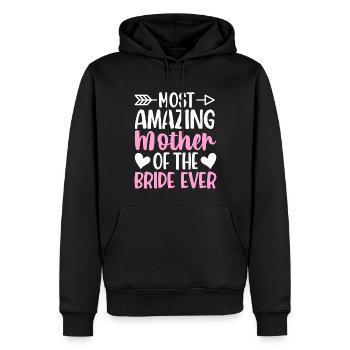 Bridal Party Mutter der Braut Mom Amazing Mutter d - Männer Premium Bio Hoodie - Schwarz - Vorne - Nico (187cm)