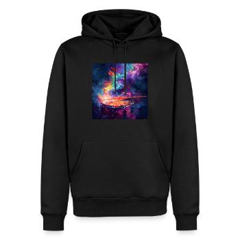 Schlagzeug - Männer Premium Bio Hoodie - Schwarz - Vorne - Nico (187cm)