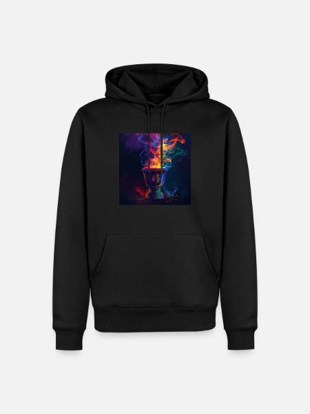 Percussion - Sweat à capuche Premium bio Homme - noir