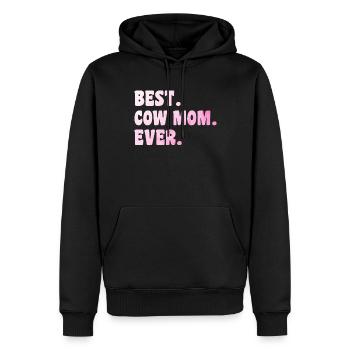 Beste Kuh-Mutter aller Zeiten Rinderfärse - Männer Premium Bio Hoodie - Schwarz - Vorne - Nico (187cm)