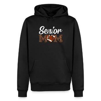Senior Mom Graduation Graduation Diplômé Football - Sweat à capuche Premium bio Homme - noir - Devant - Nico (187cm)