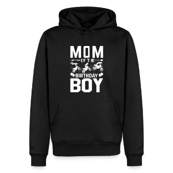 Dirt Bike Maman Motard Moto Offroad Maman de naissance - Sweat à capuche Premium bio Homme - noir - Devant - Nico (187cm)